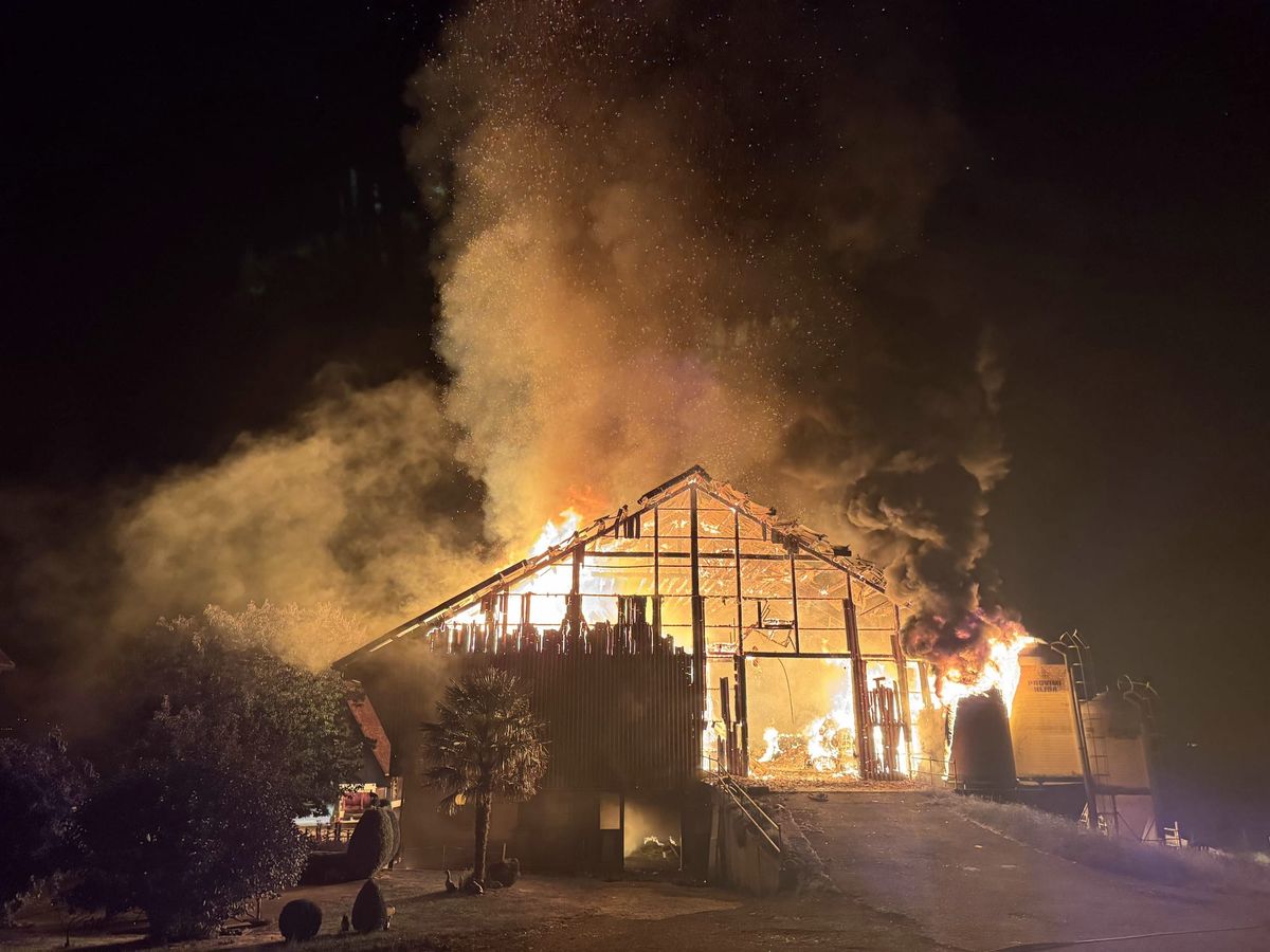 Stallbrand in Tuggen - Rauch auch in Schmerikon riechbar