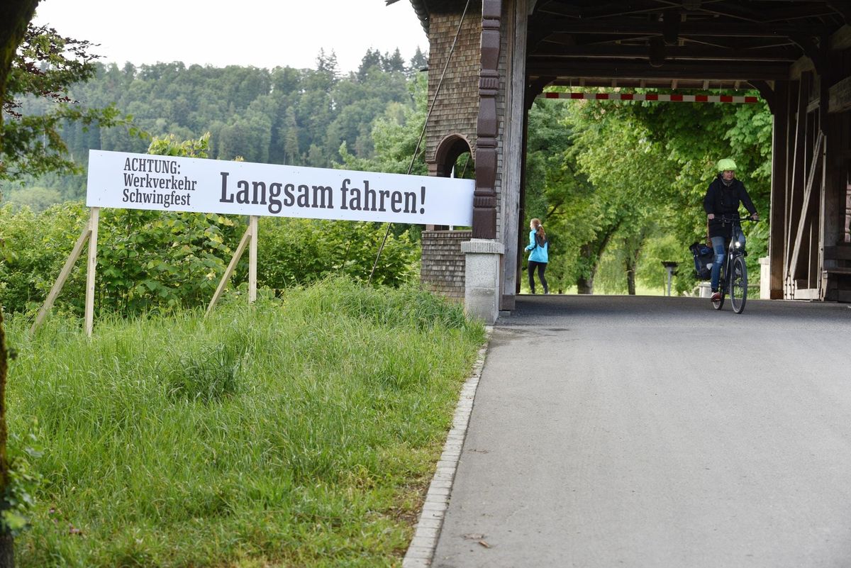 Aufbau für St. Galler Kantonalschwingfest gestartet