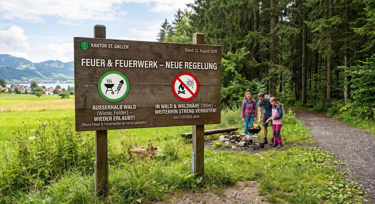 Mit genügend Waldabstand: in Schmerikon kann wieder grilliert werden