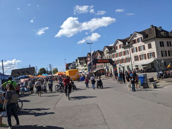 Stand in Schmerikon am 19. slowUp Zürichsee