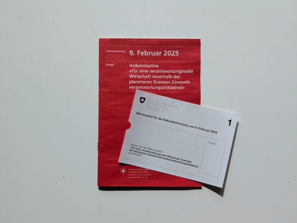 75% Nein bei der Umweltinitiative