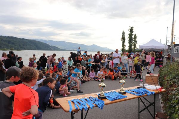 Schmerikon sprintet: der 87.16-Meter-Lauf am See