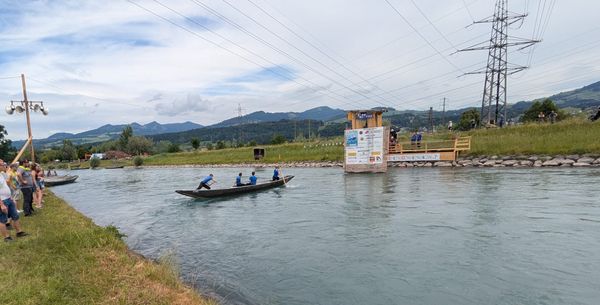 Wettkämpfe und Unterhaltung am Eidg. Pontonierwettfahren
