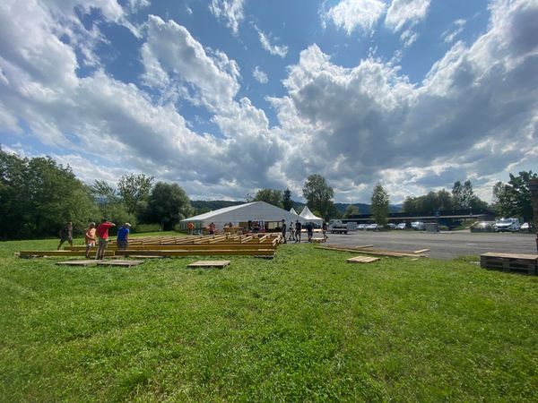 Rockfest Aufbauarbeiten ab Samstag