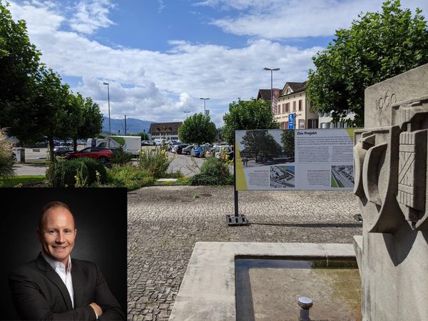 Ein schöner Dorfplatz, aber ohne Tiefgarage