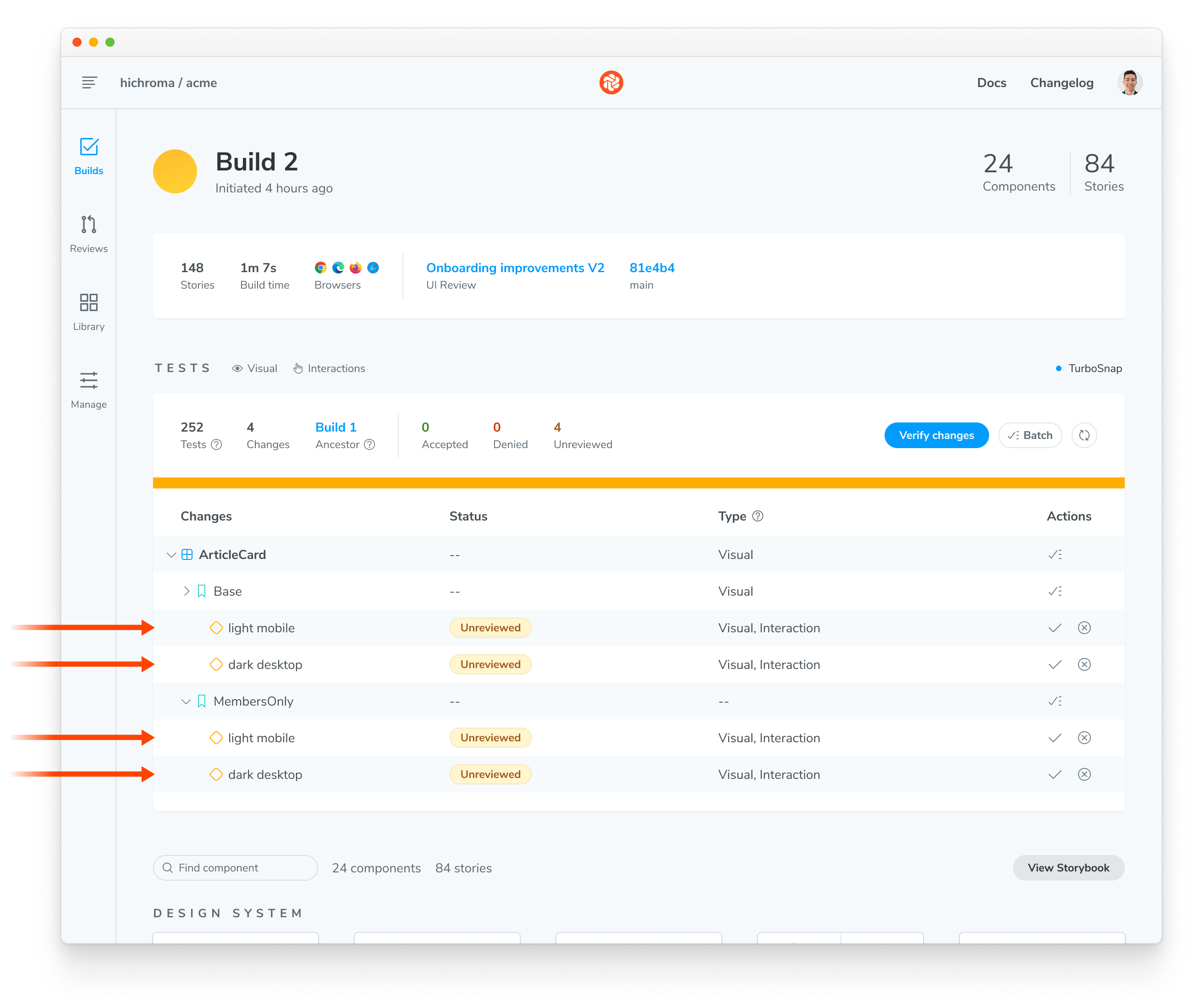 Demonstration of Modes appearing within Chromatic