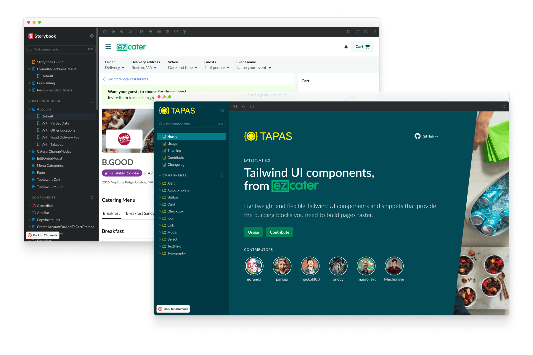 Two of ezCater's Storybooks