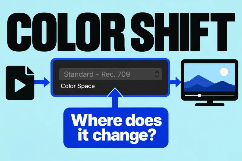 Project Color Space control connected to source and playback stages under Color Shift.