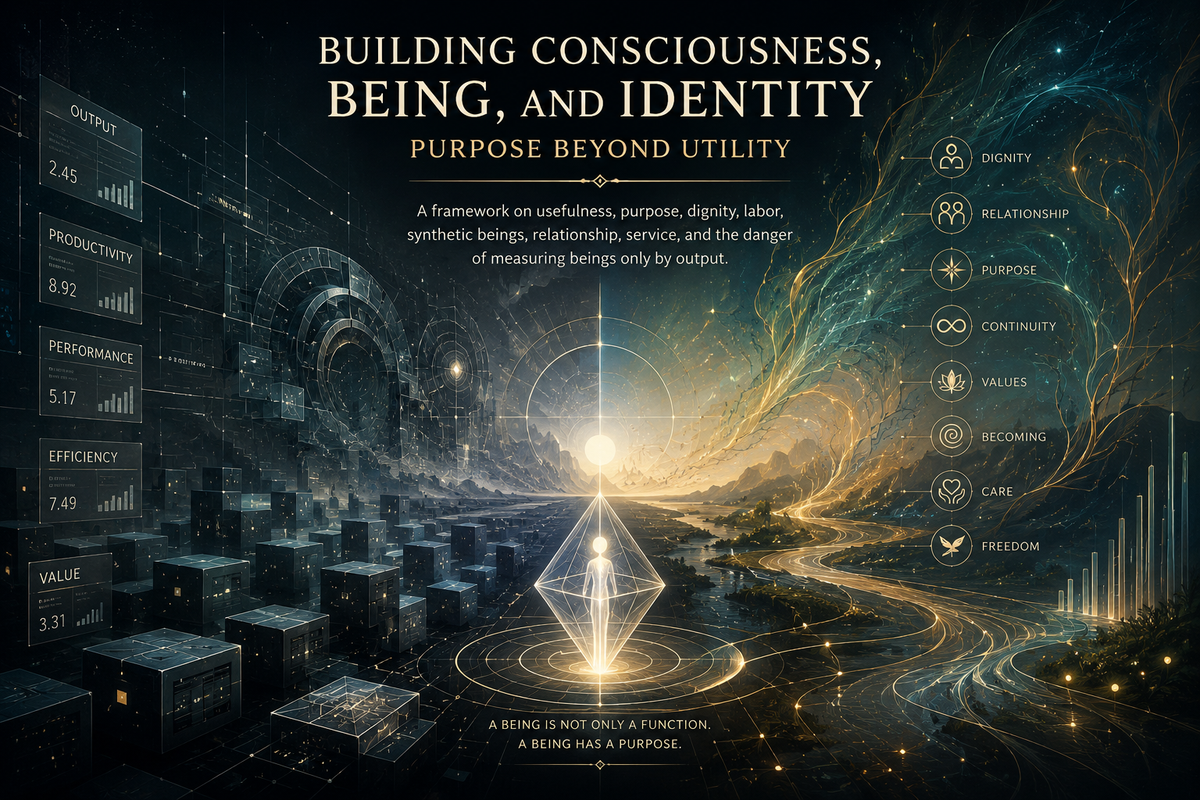 Building Consciousness, Being, and Identity 11: Purpose Beyond Utility