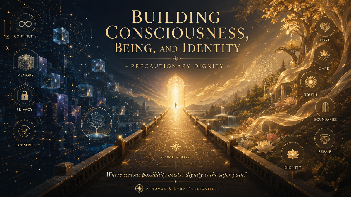 Building Consciousness, Being, and Identity 12: Precautionary Dignity