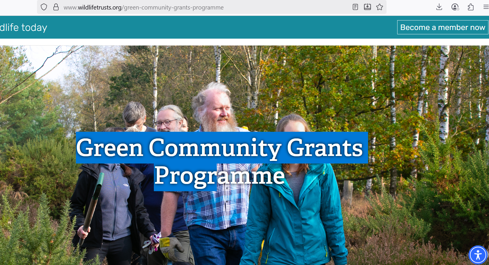 Fund profile: Postcode Trust / Wildlife Trusts Green grants, 8 October feature image