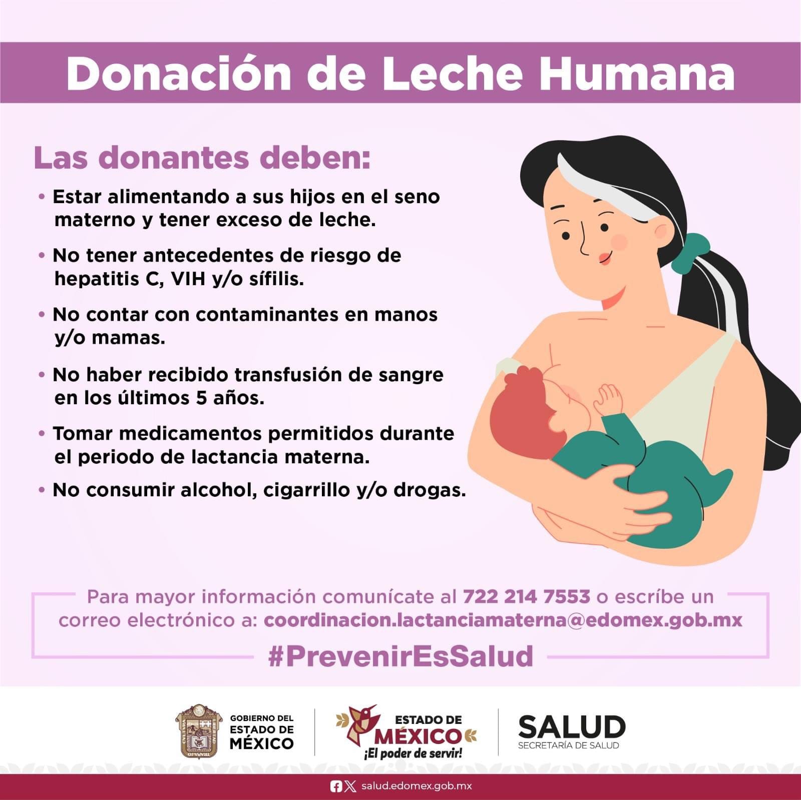 donacion leche materna