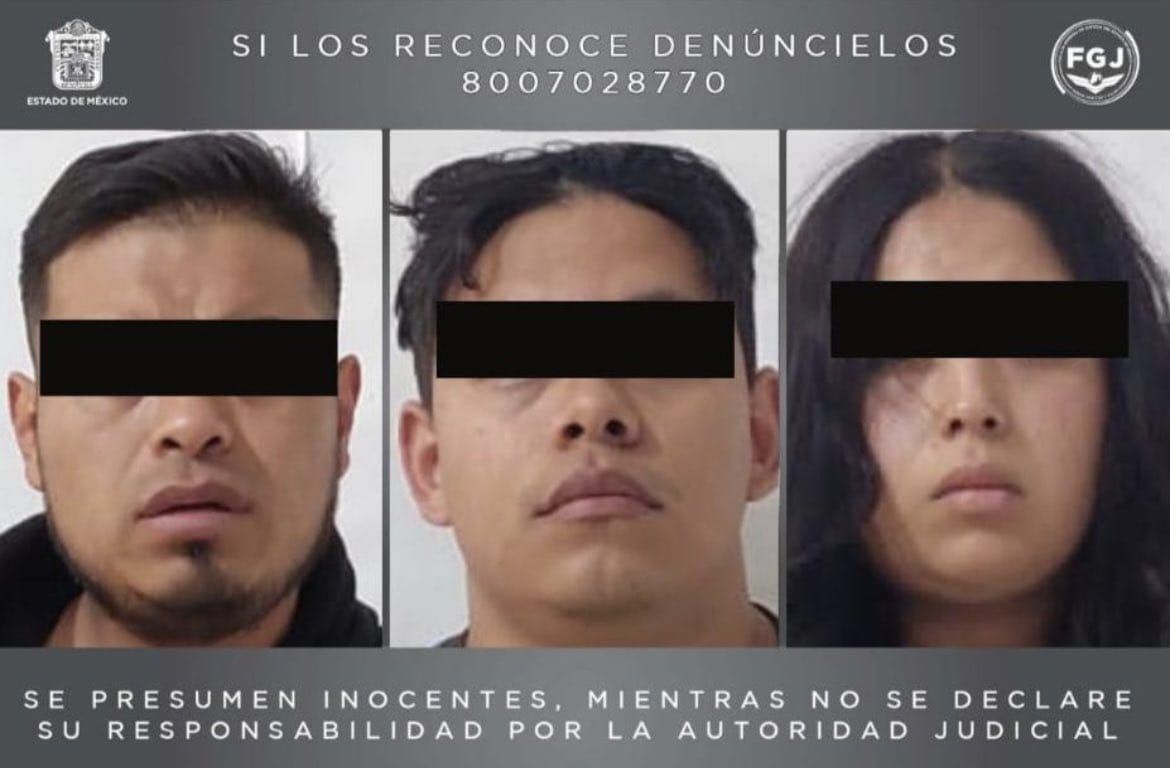Procesan a 3 personas en Edomex por extorsión