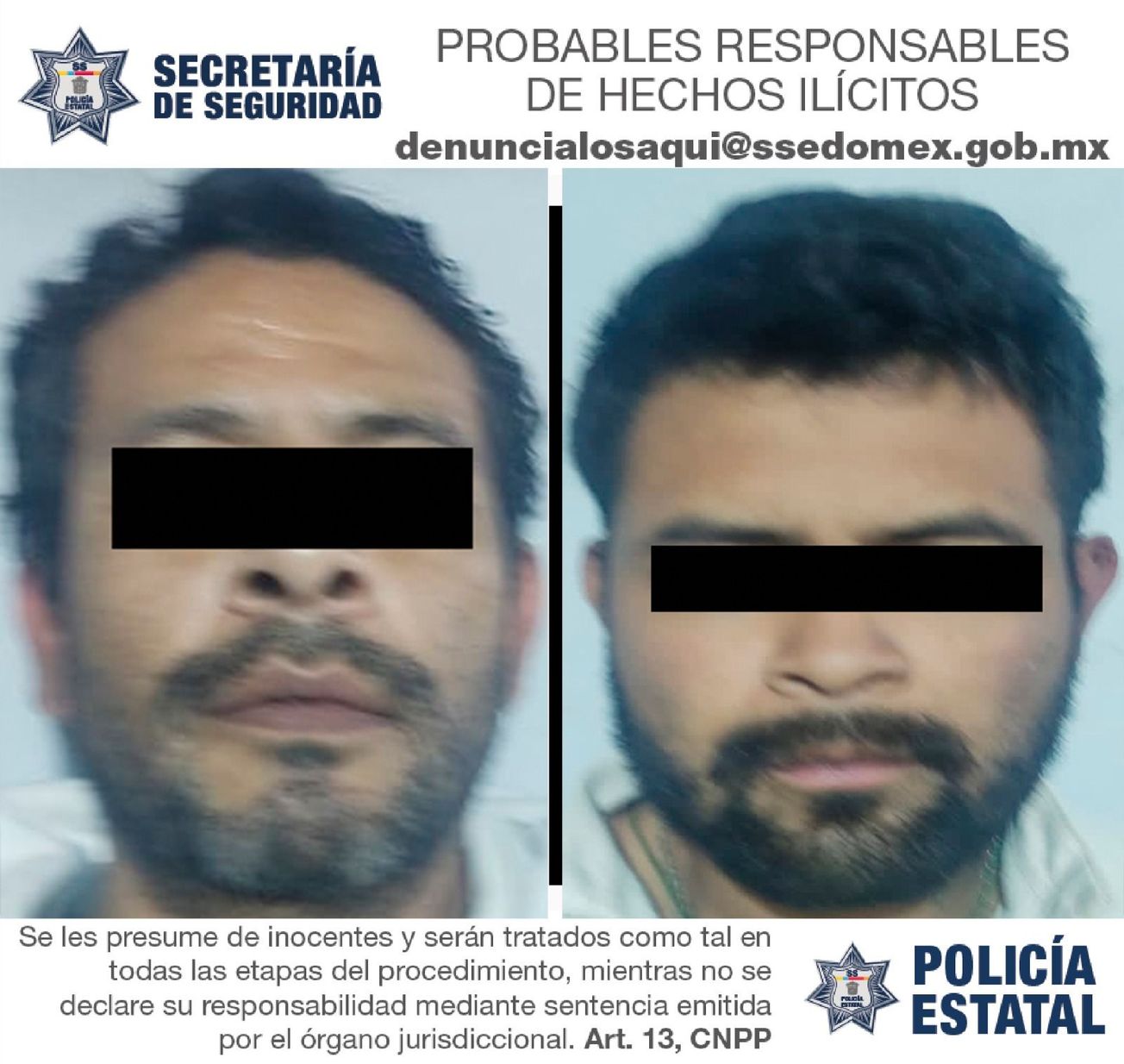 Detienen a dos presuntos integrantes de la familia michoacana en ESTADO DE MÉXICO