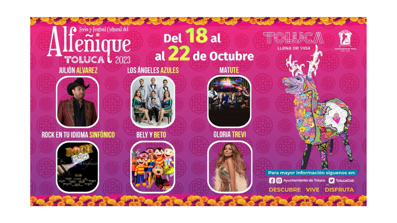 Feria del Alfeñique 2023 en Toluca: Cuándo empieza y qué artistas se presentarán