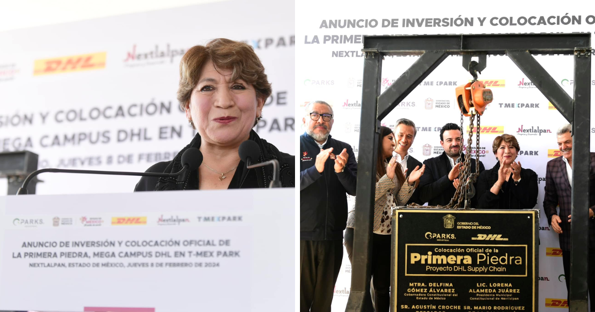 Delfina Gómez celebra anuncio de inversión de DHL Supply Chain en el T-Mex Park