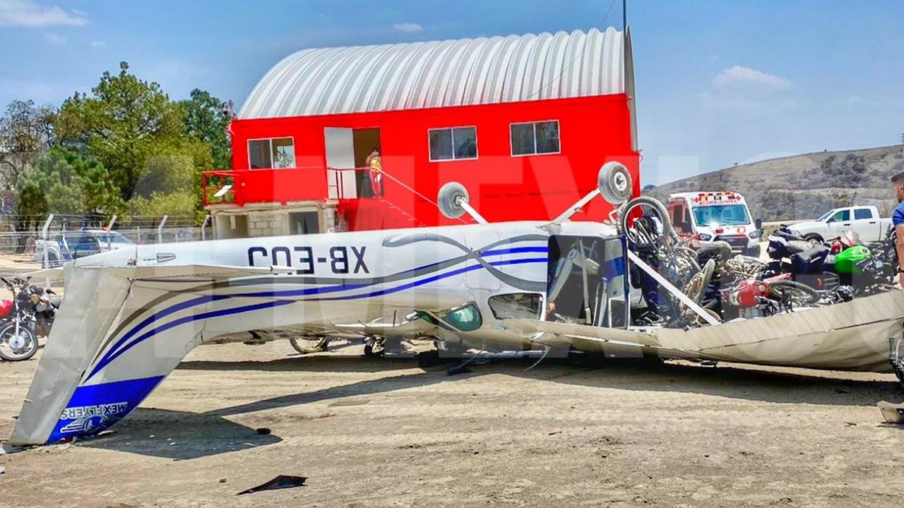 (VIDEO) Se desploma aeronave en Atizapán