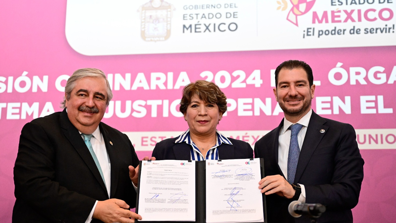 Delfina Gómez fortalece el sistema de justicia penal