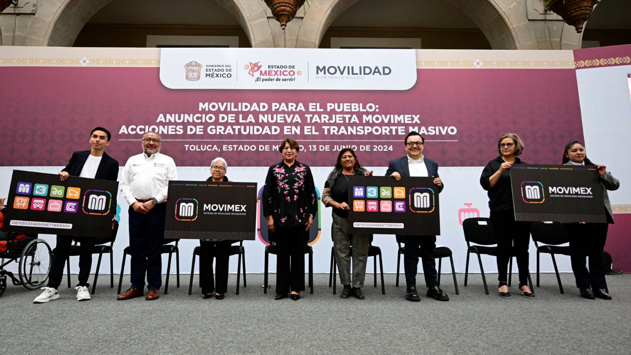 Delfina Gómez presenta tarjeta Movimex