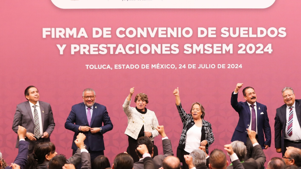 Delfina Gómez incrementa salario al magisterio mexiquense