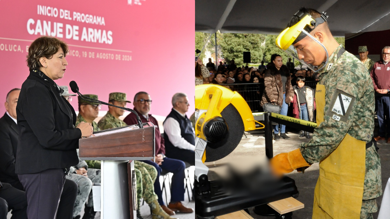 Delfina Gómez arranca Programa de Canje de Armas en el Edomex
