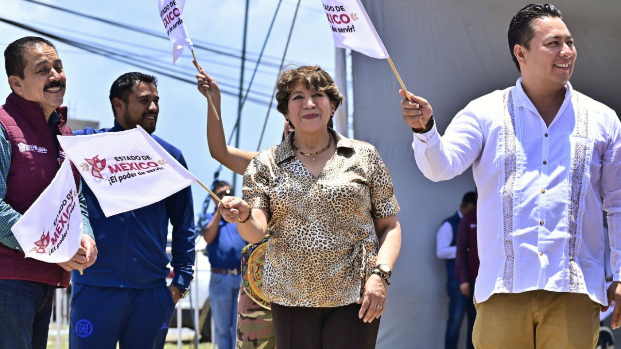 Delfina Gómez inicia construcción de la Unidad Deportiva "Buenos Aires"