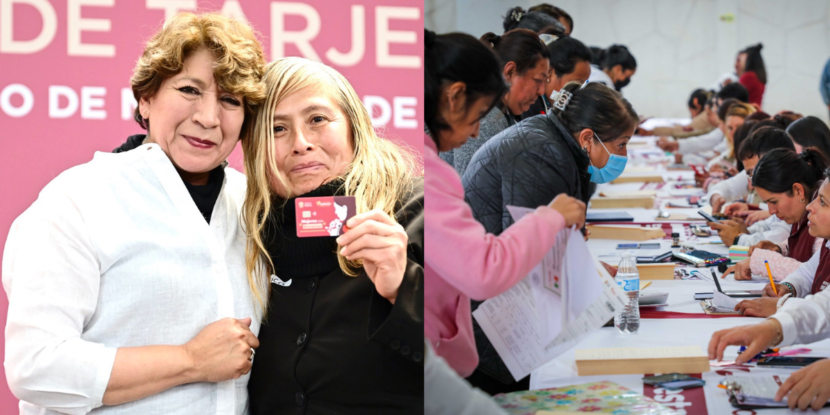 La gobernadora cumplió con la entrega a las beneficiarias. 