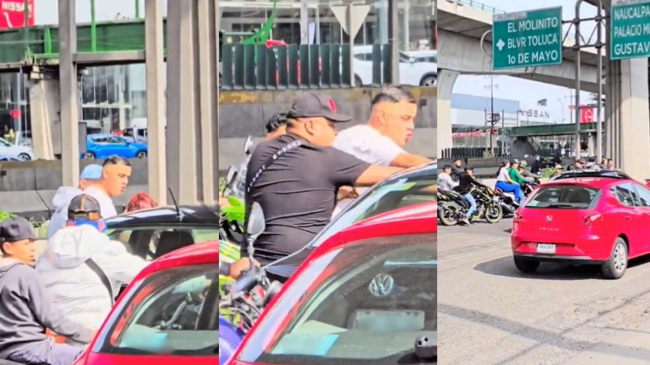 Video | Motociclistas sin cascos agreden a una familia en Naucalpan