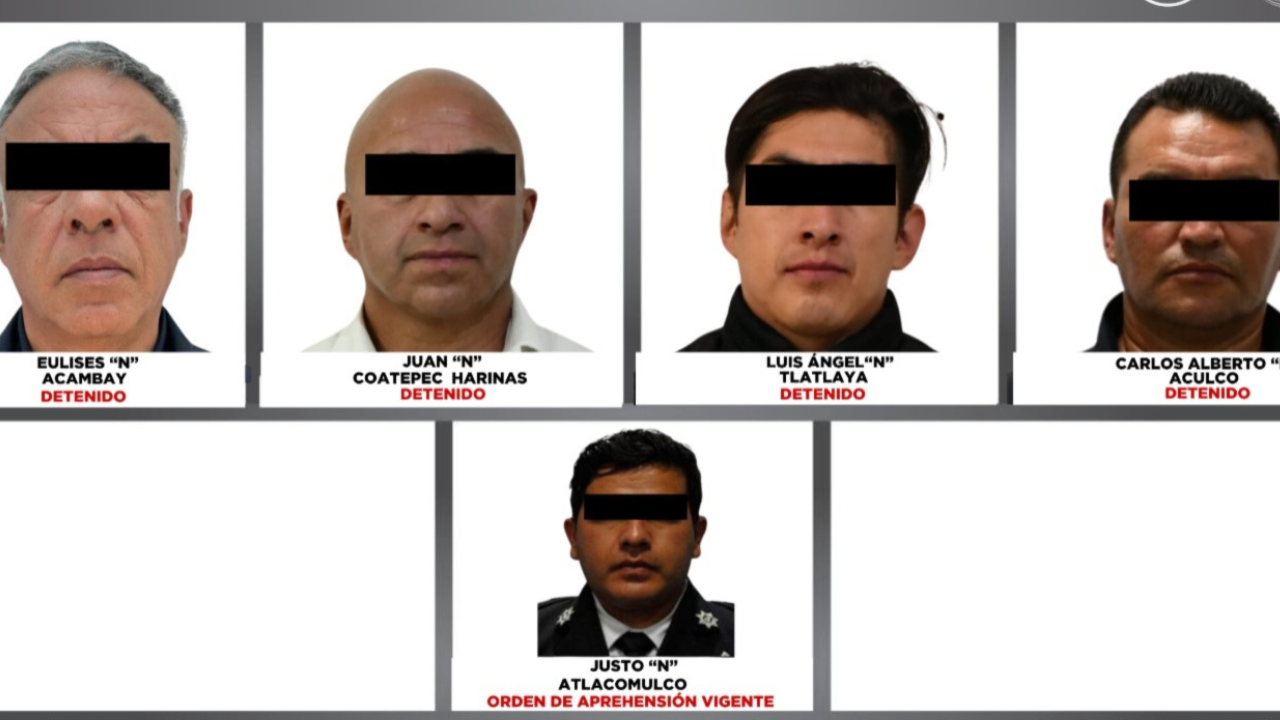 Detienen a directores de policía del Edomex; tendrían vínculos con grupos delictivos