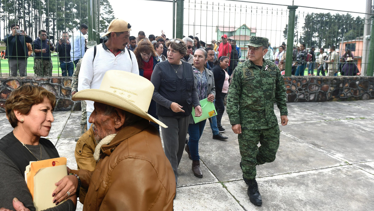 Delfina Gómez refrenda su apoyo con el bienestar de familias de Texcaltitlán