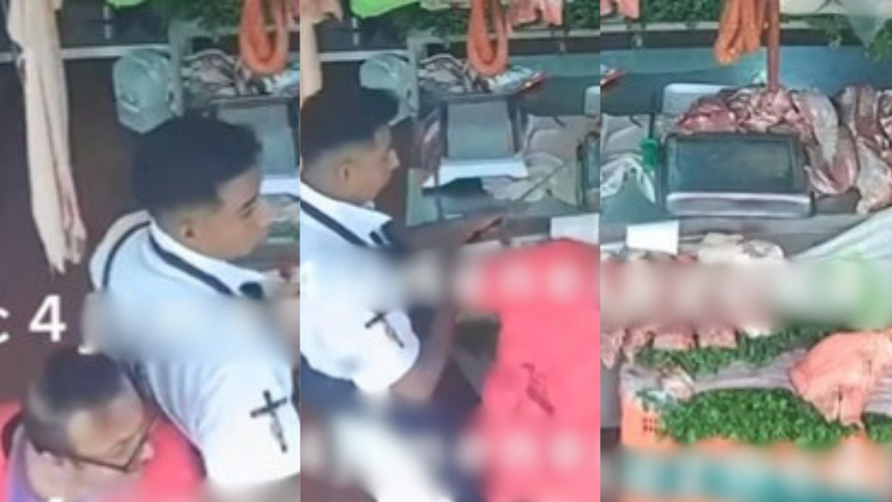 Video | En Tlalnepantla, carnicero apuñala a su compañero por empujarlo