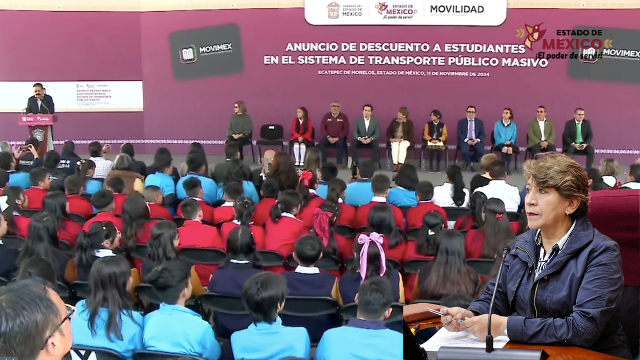 Anuncia Delfina Gómez descuento a estudiantes en el Sistema de Transporte Público Masivo