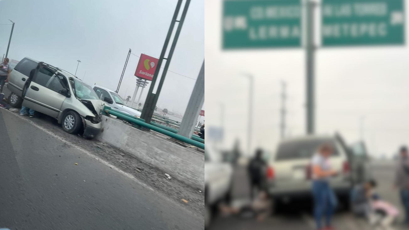 Edomex: Así fue el accidente de este 7 de noviembre en los puentes del Boulevard Aeropuerto