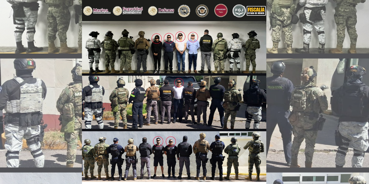 Personal del Gabinete de Seguridad cumplimenta 7 órdenes de aprehensión contra funcionarios en el Edomex
