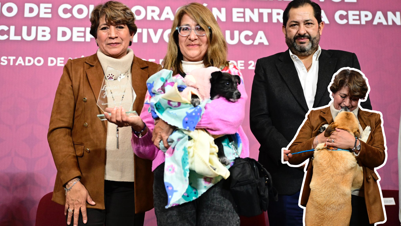 Arrancan Delfina Gómez y Club Deportivo Toluca Colecta de amor por los que no tienen voz