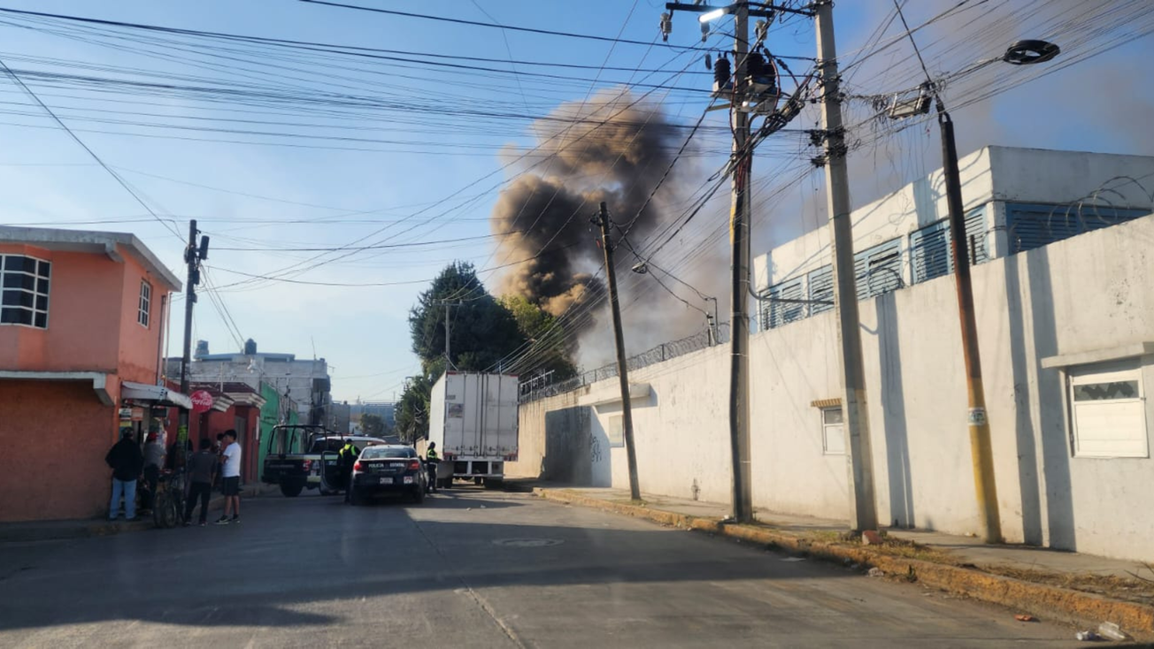 Así fue el incendio de este domingo en El Partidor, Cuautitlán