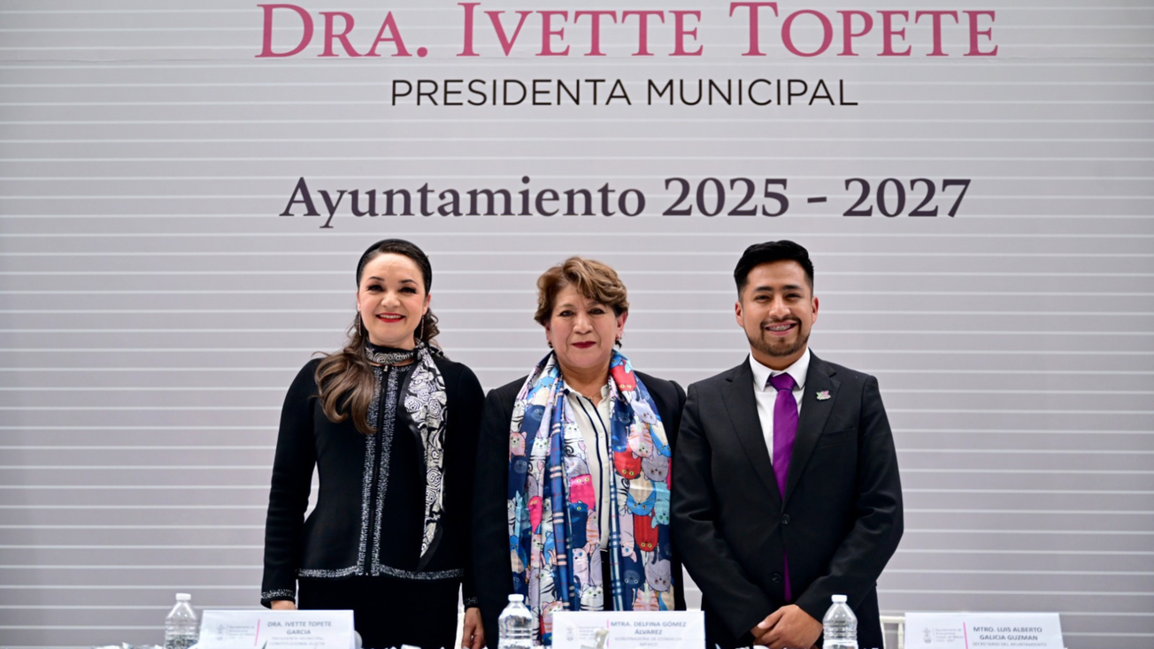 Presidenta, gobernadora y alcaldesas: Delfina Gómez destaca el poder femenino en beneficio del Estado de México