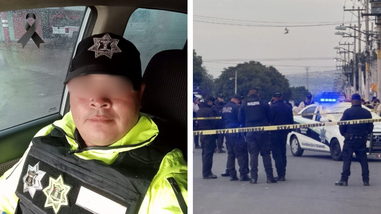 Policía asesinado en un enfrentamiento en Tecámac.