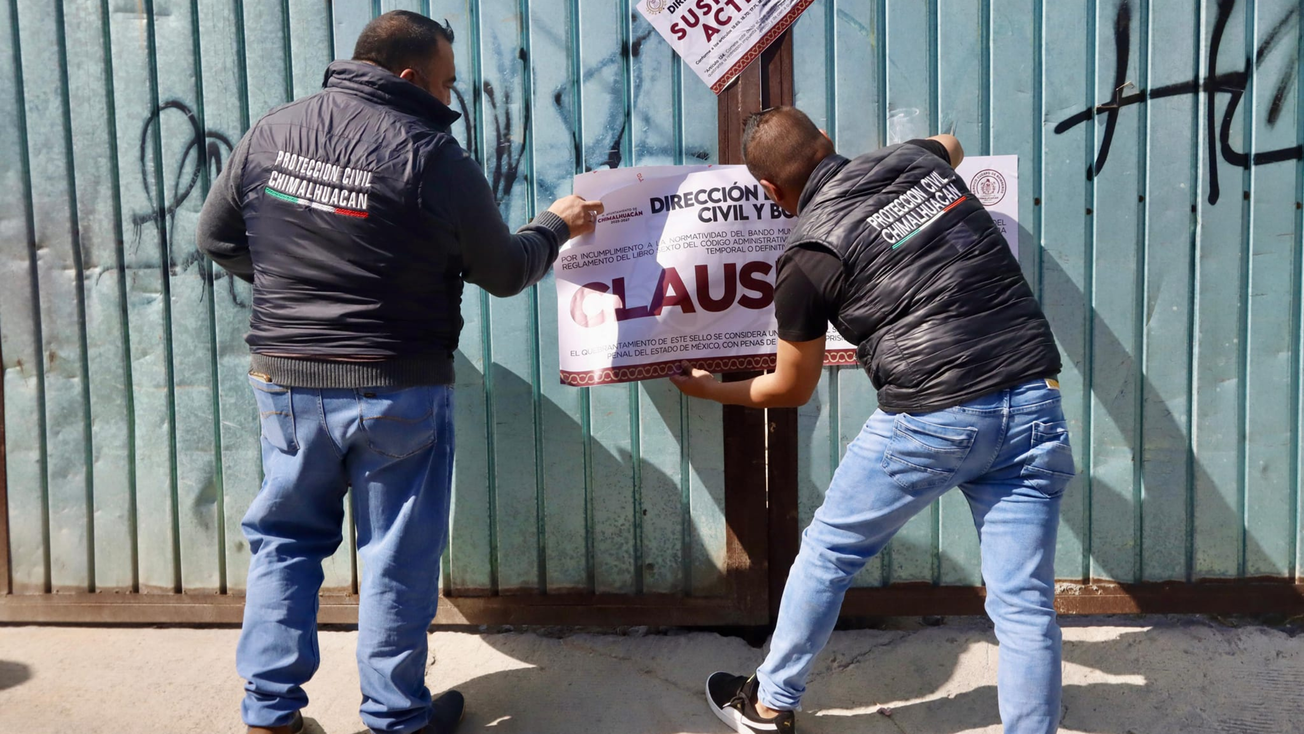 Clausuran gasera en la zona de la explosión de Chimalhuacán