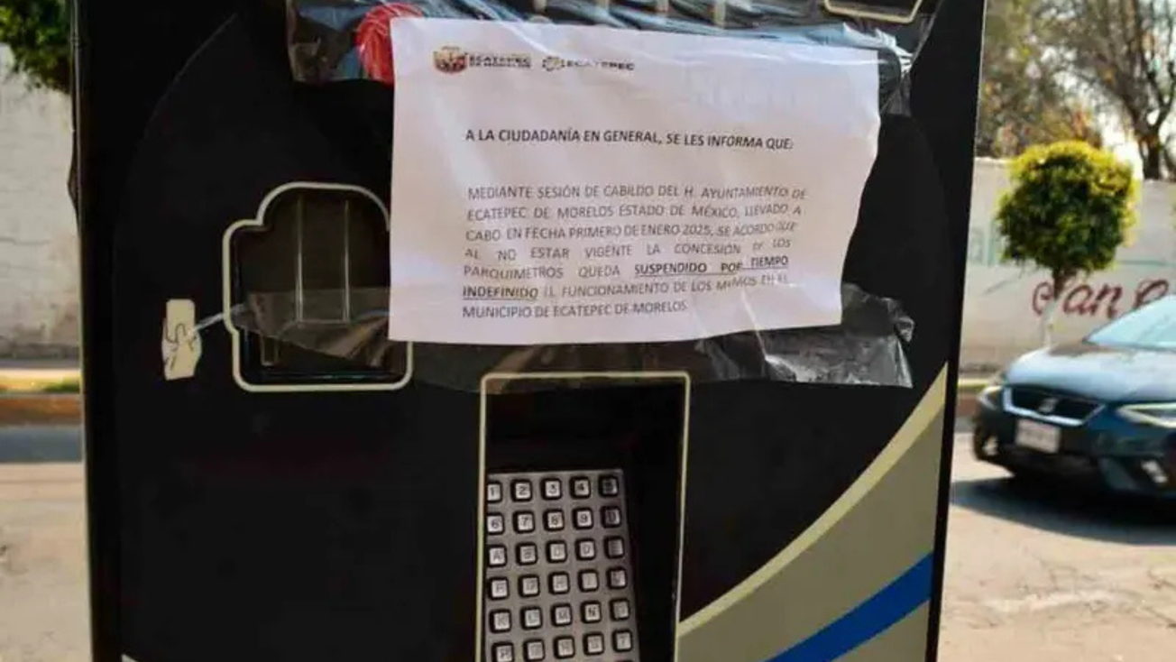 Suspenden parquímetros en Ecatepec, esta sería la razón