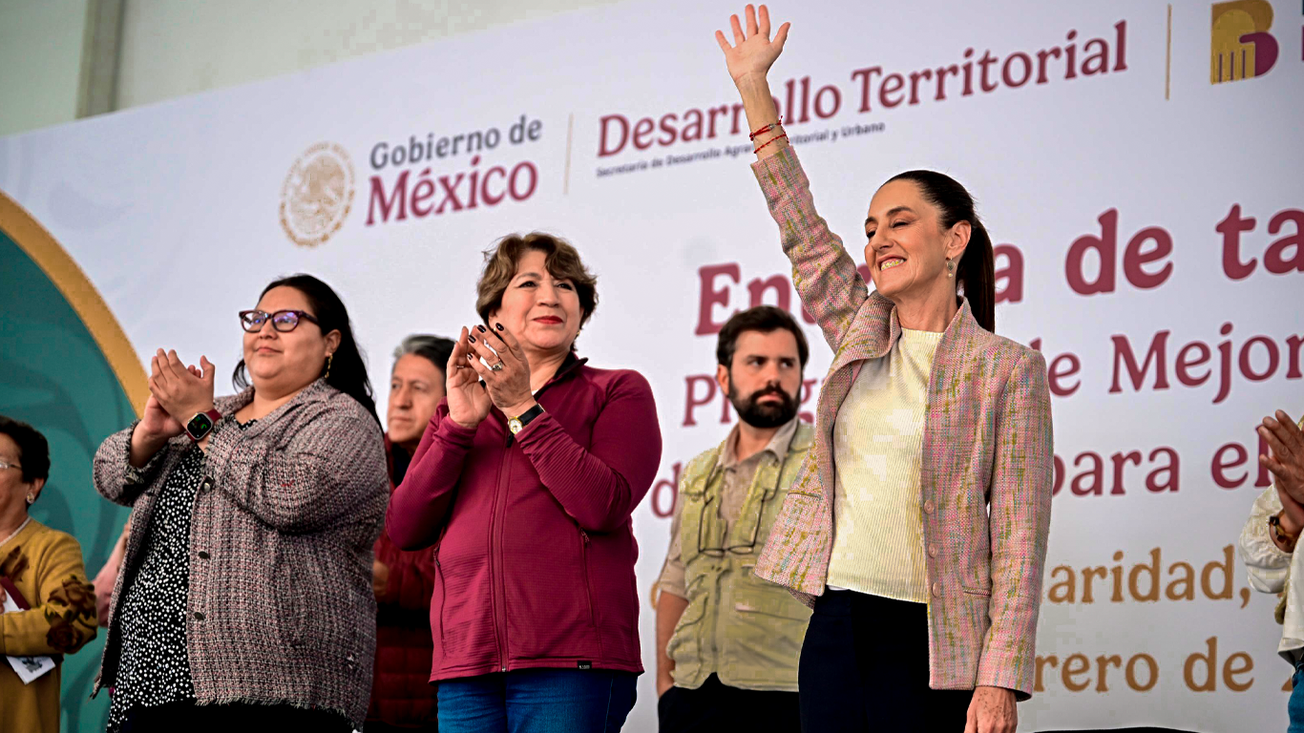 Claudia Sheinbaum y Delfina Gómez impulsan el bienestar en el Oriente mexiquense