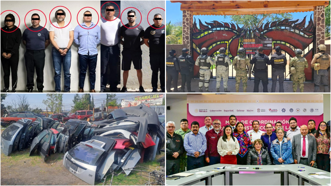 Disminución de delitos en el Edomex.