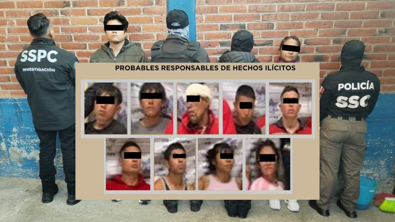 Detienen a 9 en operativo en Edomex y CDMX por delito de extorsión