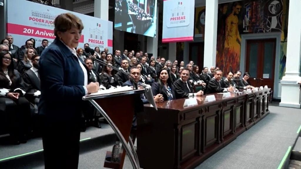 Respalda Delfina Gómez reforma judicial en 201 aniversario del PJEM