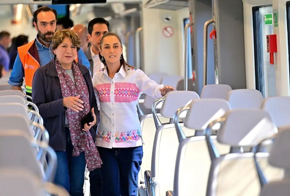 Afirma Delfina Gómez que Tren Suburbano al AIFA mejora la calidad de vida