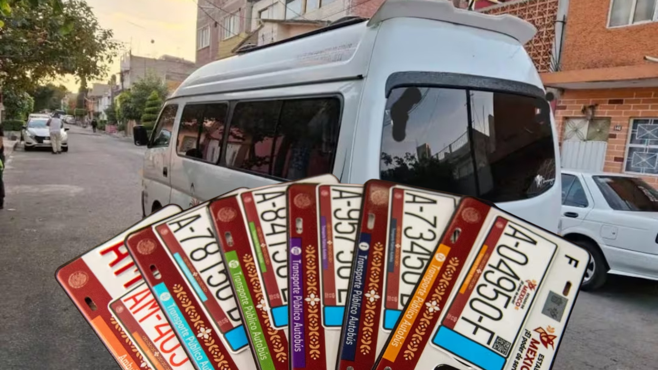 Cambia Edomex placas de transporte público