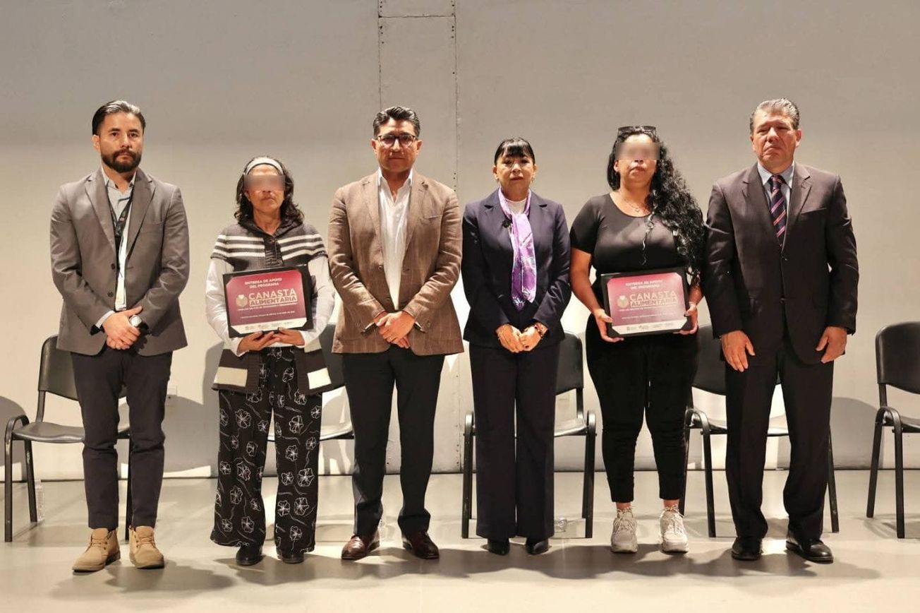 Entrega Delfina Gómez 151 Canastas Alimentarias a familias víctimas de feminicidio y desaparición