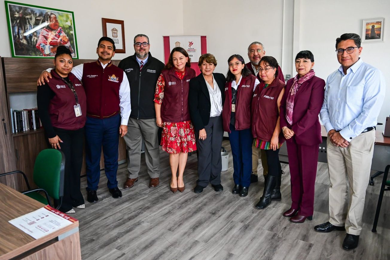 Inaugura Delfina Gómez Oficinas de Atención Multidisciplinaria a Víctimas en Neza