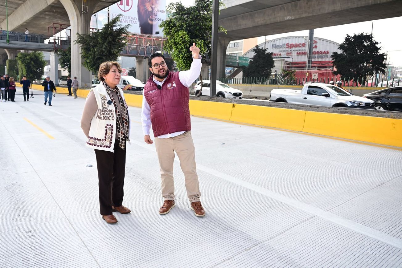 Inauguran en Edomex reconstrucción de lateral de Periférico Norte