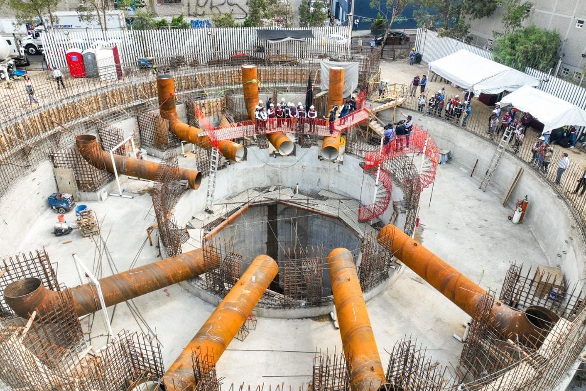 Reactiva Delfina Gómez obra hidráulica en Neza para evitar inundaciones